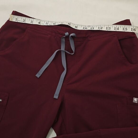 FIGS  Burgundy  Pants M - Picture 6 of 10
